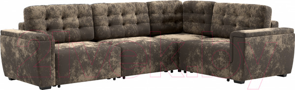 Изображение товара Диван угловой Мебельград Милан-3 Стандарт (тиффани коричневый)