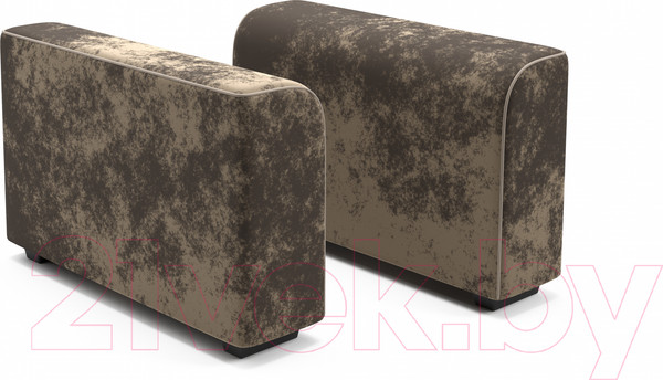 Изображение товара Диван угловой Мебельград Монреаль-3 Стандарт (тиффани коричневый/тиффани коричневый/мора бежевый)