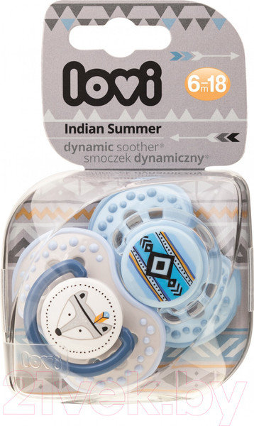 Изображение товара Набор пустышек Lovi Indian summer динамичная / 22/857boy (2шт)