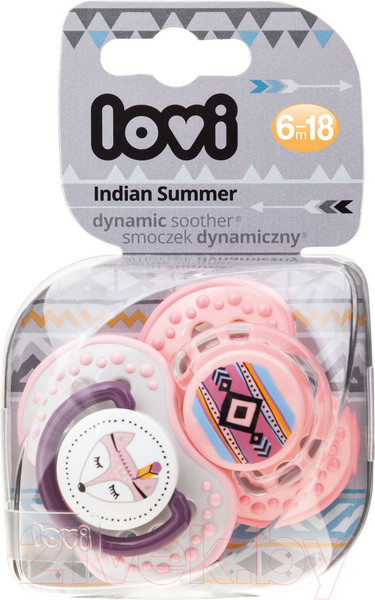 Изображение товара Набор пустышек Lovi Indian summer динамичная / 22/857girl (2шт)