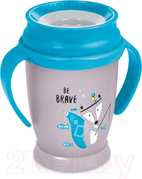 Изображение товара Поильник Lovi 360° Indian Summer / 1/592new (250мл, синие ручки)