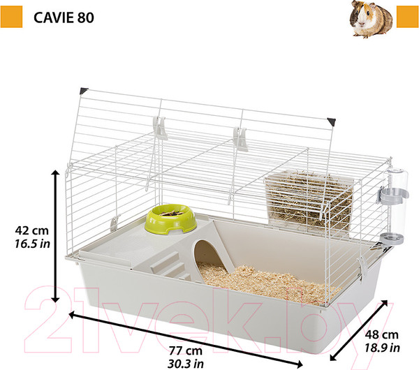 Изображение товара Клетка для грызунов Ferplast Cavie 80 New / 57054470EL (бюджет)