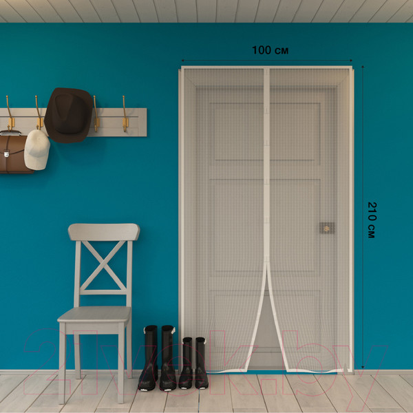 Изображение товара Москитная сетка на дверь Rexant 71-0223 (белый)