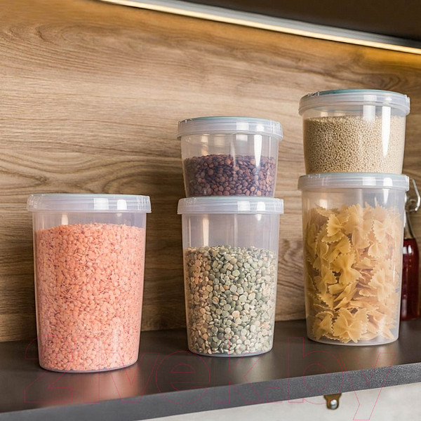 Изображение товара Емкость для хранения Phibo Винтаж / 431148931 (светло-голубой)