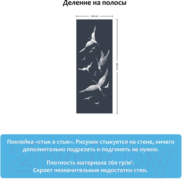 Изображение товара Фотообои листовые Citydecor Perfect Lines 8 (100х260)