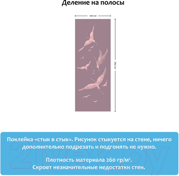 Изображение товара Фотообои листовые Citydecor Perfect Lines 10 (100х260)