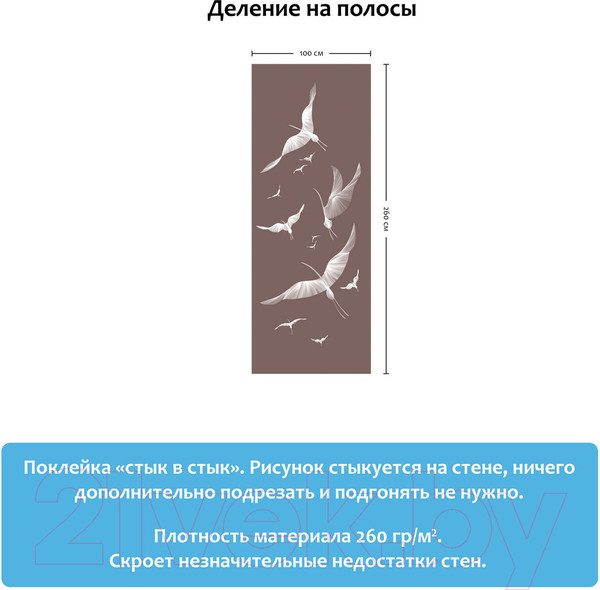 Изображение товара Фотообои листовые Citydecor Perfect Lines 11 (100х260)