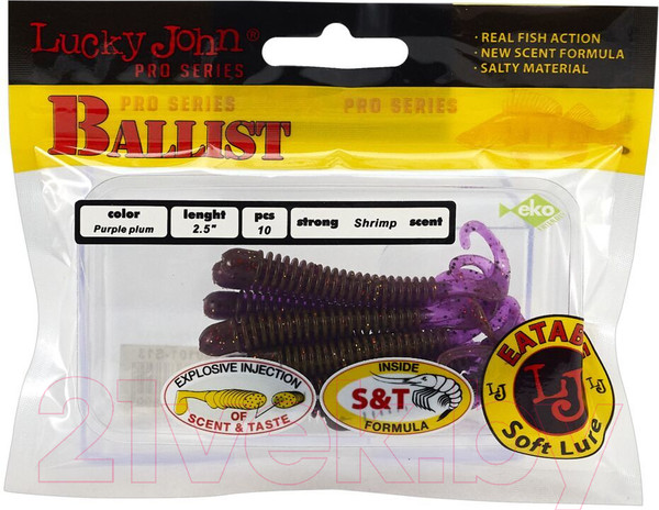 Изображение товара Мягкая приманка Lucky John Pro Series Ballist / 140101-S13 (10шт)