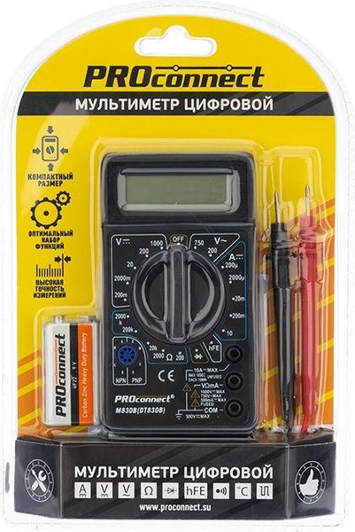 Изображение товара Мультиметр цифровой Фаза M830B / 5000377