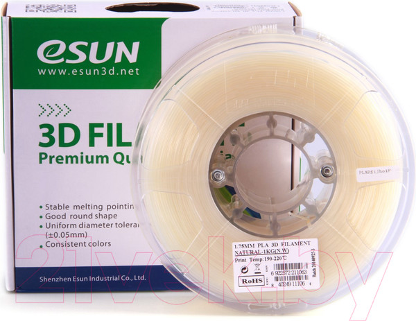Изображение товара Пластик для 3D-печати eSUN PLA / PLA175N1 (1.75мм, Natural)