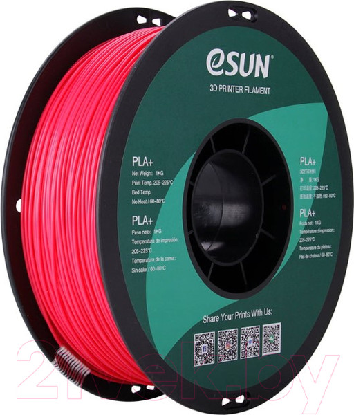 Изображение товара Пластик для 3D-печати eSUN PLA / PLA+175PP1 (1.75мм, Magenta)
