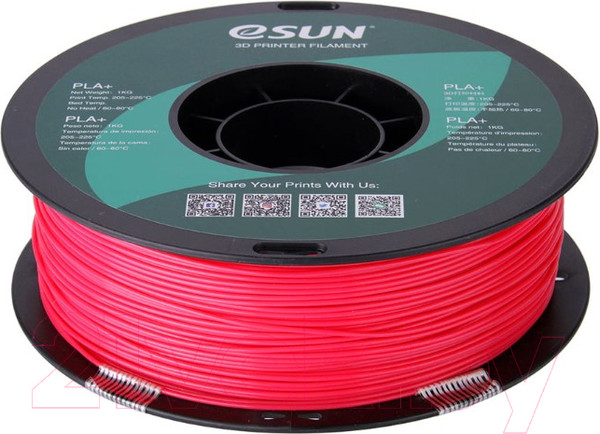 Изображение товара Пластик для 3D-печати eSUN PLA / PLA+175PP1 (1.75мм, Magenta)