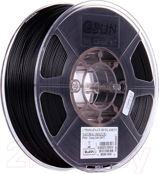 Изображение товара Пластик для 3D-печати eSUN ePA-CF / ePA-CF175N1 (1кг, 1.75мм, Natural)