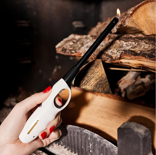 Изображение товара Пьезоэлектрическая газовая зажигалка СОКОЛ СК-302L / 61-0962 (белый)