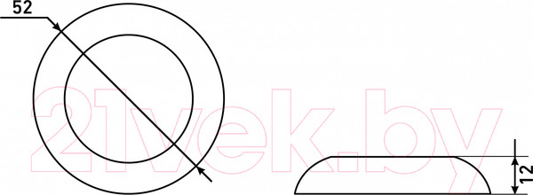 Изображение товара Накладка на цилиндр Аллюр АРТ ET-R1 SN (матовый никель)