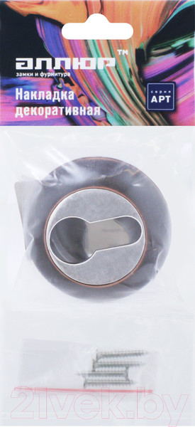 Изображение товара Накладка на цилиндр Аллюр АРТ ET-R1 ORB (темная медь)