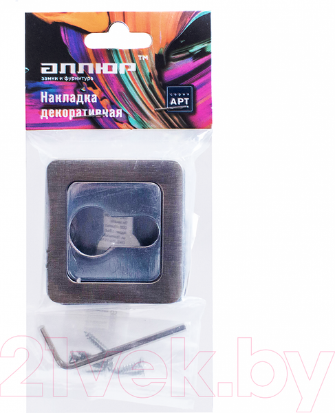 Изображение товара Накладка на цилиндр Аллюр АРТ ET-S1 MAB/CP (матовая бронза/хром)