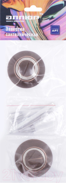 Изображение товара Фиксатор дверной защелки Аллюр АРТ BK-R1 ORB (темная медь)