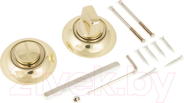 Изображение товара Фиксатор дверной защелки Аллюр АРТ BK-R1 PB (золото)