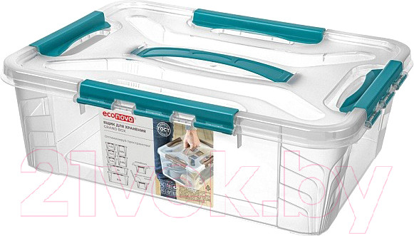 Изображение товара Ящик для хранения Econova Grand Box / 433200302 (10л, голубой)