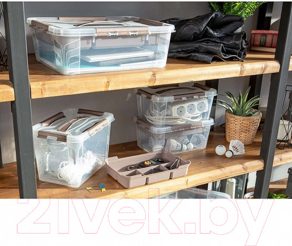 Изображение товара Ящик для хранения Econova Grand Box / 433200314 (10л, коричневый)