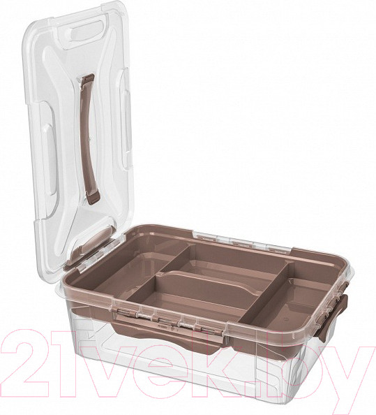 Изображение товара Контейнер для хранения Econova Grand Box / 433224314 (10л, коричневый)
