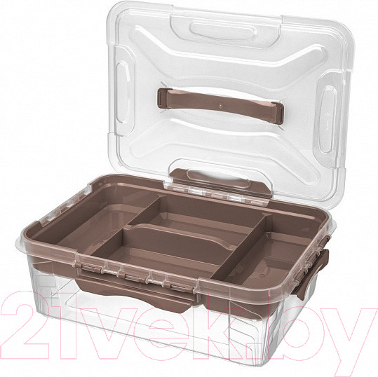 Изображение товара Контейнер для хранения Econova Grand Box / 433224314 (10л, коричневый)