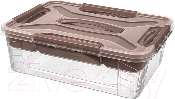 Изображение товара Контейнер для хранения Econova Grand Box / 433224314 (10л, коричневый)