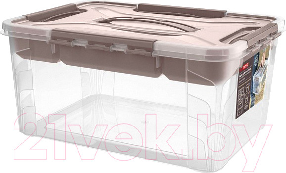 Изображение товара Контейнер для хранения Econova Grand Box / 433224414 (15.3л, коричневый)