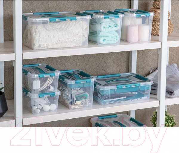 Изображение товара Контейнер для хранения Econova Grand Box / 433224402 (15.3л, голубой)