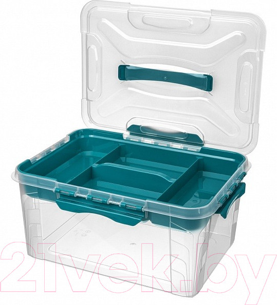 Изображение товара Контейнер для хранения Econova Grand Box / 433224402 (15.3л, голубой)
