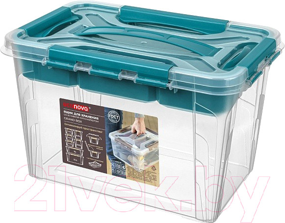 Изображение товара Контейнер для хранения Econova Grand Box / 433224202 (6.65л, голубой)