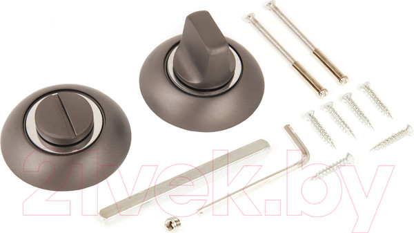 Изображение товара Фиксатор дверной защелки Аллюр АРТ BK-R1 MBN (графит)