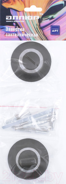 Изображение товара Фиксатор дверной защелки Аллюр АРТ BK-R1 MBN (графит)