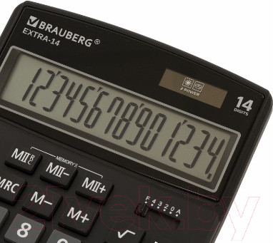 Изображение товара Калькулятор Brauberg Extra-14-BK / 250474 (черный)