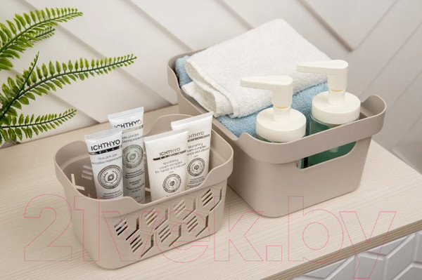 Изображение товара Ящик для хранения Econova Luxe / 433205434 (cветло-бежевый)