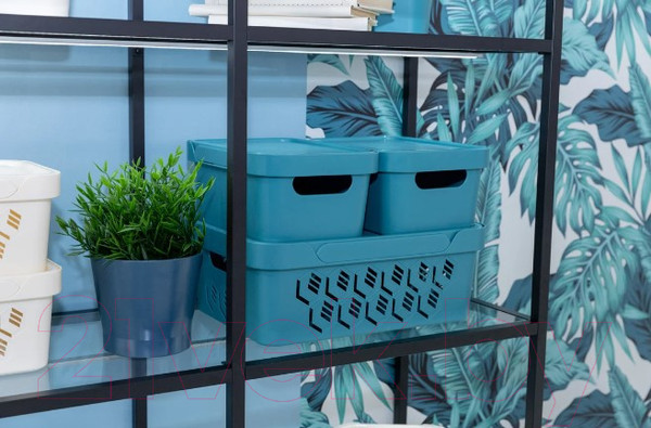 Изображение товара Ящик для хранения Econova Luxe 433205634 (cветло-бежевый)