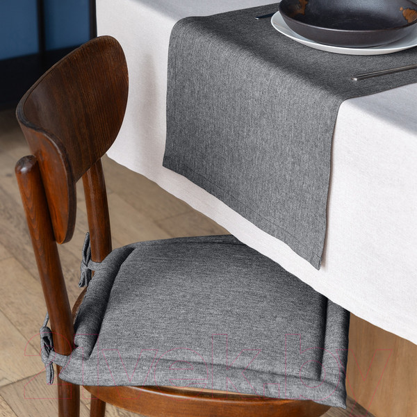 Изображение товара Подушка на стул Нордтекс ВН 40x40 / 76472 (базальт 74 рогожка)