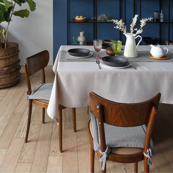 Изображение товара Подушка на стул Нордтекс ВН 40x40 / 76472 (базальт 74 рогожка)