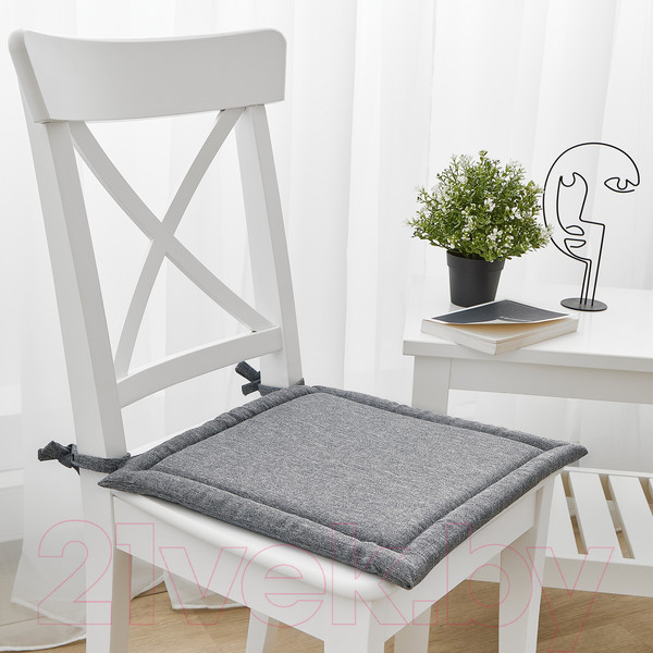 Изображение товара Подушка на стул Нордтекс ВН 40x40 / 76472 (базальт 74 рогожка)