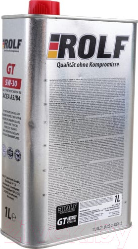 Изображение товара Моторное масло Rolf GT SAE 5W30 A3/B4 / 322619 (1л)