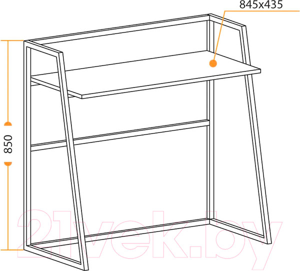 Изображение товара Письменный стол Tetchair WD-11 / 15265 (Burnt)