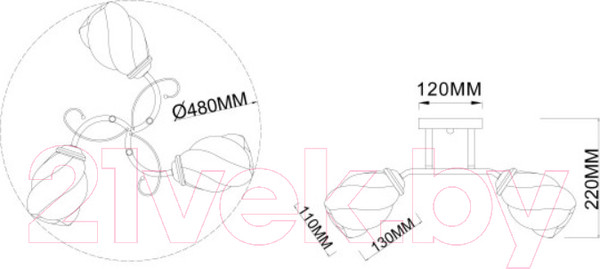 Изображение товара Люстра Rivoli Bruna 9130-303 / Б0054736