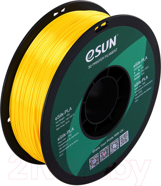 Изображение товара Пластик для 3D-печати eSUN eSilk-PLA / eSilk-PLA175Y1 (1.75мм, 1кг, желтый)