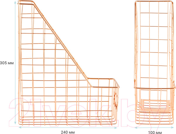 Изображение товара Лоток для бумаг Meshu Rose Gold / MS_39433