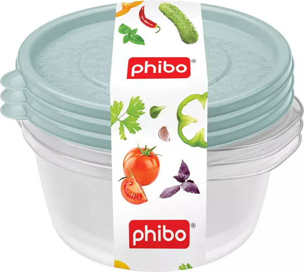 Изображение товара Набор контейнеров Phibo Арт-декор / 431154131 (светло-голубой)