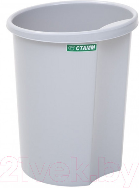 Изображение товара Корзина для бумаг Стамм КР12 (серый)