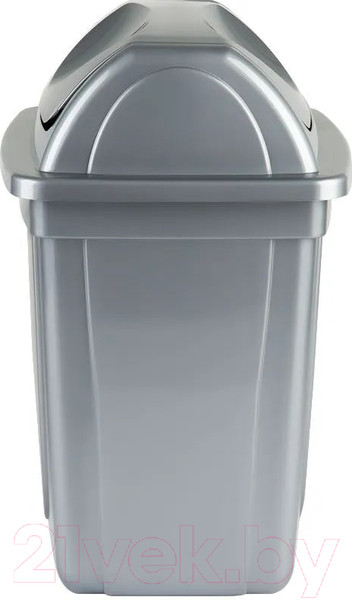 Изображение товара Корзина для бумаг Стамм КР92 (серый металлик)