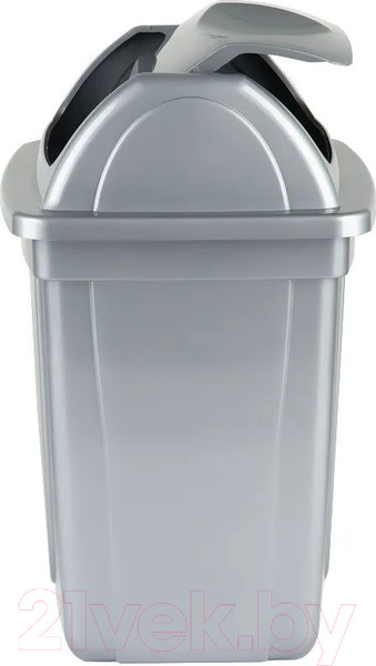 Изображение товара Корзина для бумаг Стамм КР92 (серый металлик)