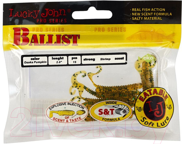 Изображение товара Мягкая приманка Lucky John Pro Series Ballist / 140155-PA19 (15шт)